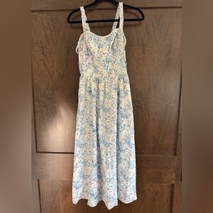 NIB Commense Sapphire Garden Floral Cami Midi Dress